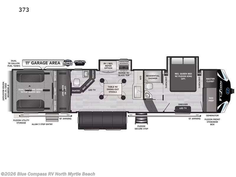 Used 2022 Keystone Fuzion 373 available in Longs, South Carolina