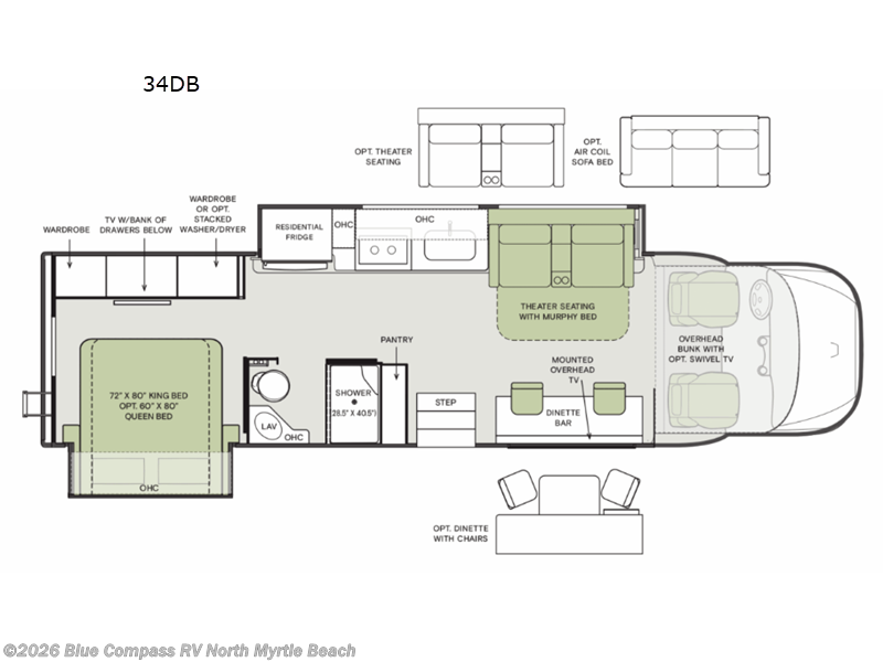 New 2026 Tiffin Allegro Bay 34 DB available in Longs, South Carolina