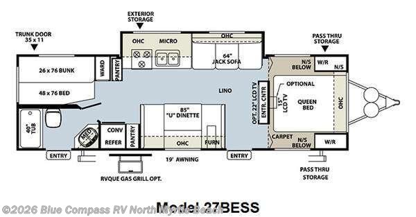 Used 2011 Forest River Flagstaff Super Lite 27BESS available in Longs, South Carolina