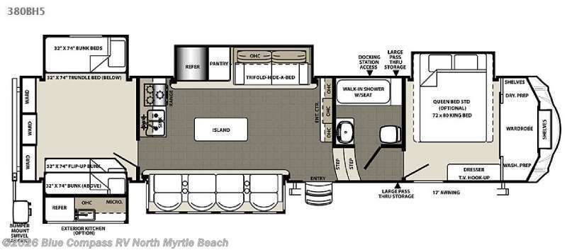 Used 2016 Forest River Sandpiper 380BHS available in Longs, South Carolina