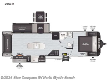 Used 2021 Keystone Premier Ultra Lite 30RIPR available in Longs, South Carolina