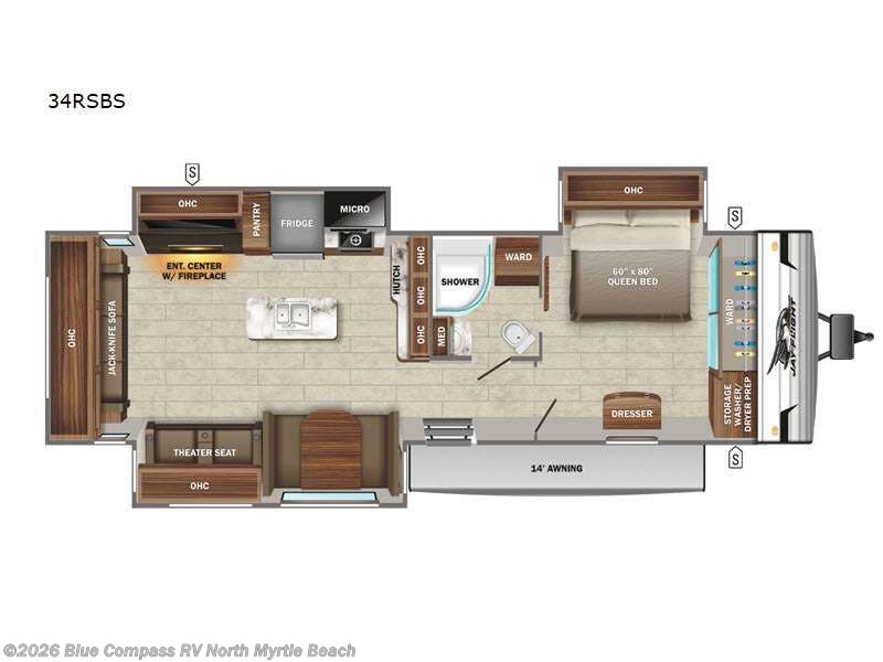 Used 2021  Jayco Jay Flight 34RSBS by Jayco from Blue Compass RV North Myrtle Beach in Longs, SC