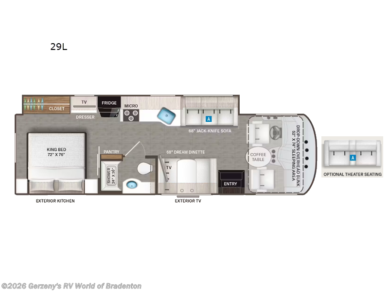 New 2026 Thor Motor Coach Hurricane 29L available in Bradenton, Florida