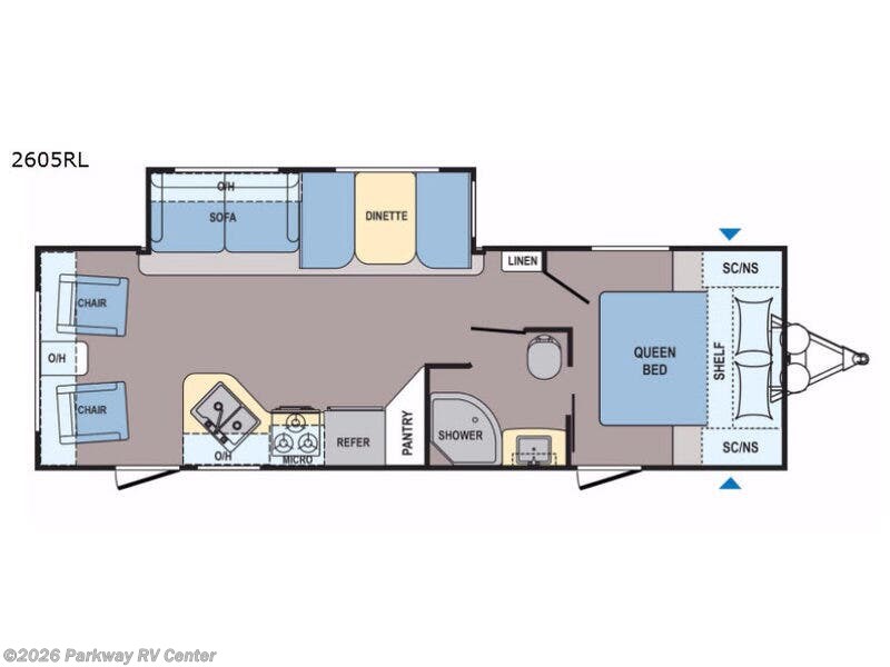 Used 2017 Coleman  Light 2605RL available in Ringgold, Georgia