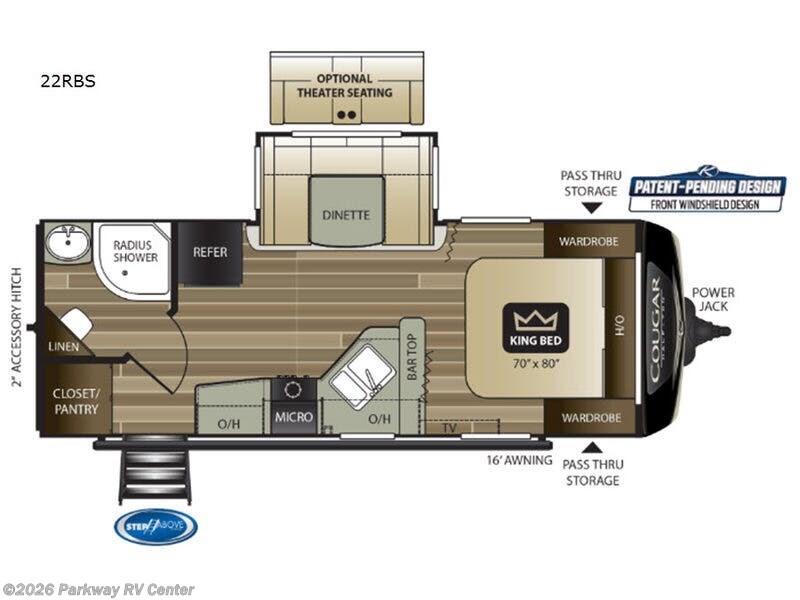 Used 2019 Keystone Cougar Half-Ton Series 22RBS available in Ringgold, Georgia