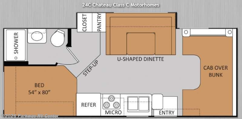 New 2014 Thor Motor Coach Chateau 24C available in Ringgold, Georgia