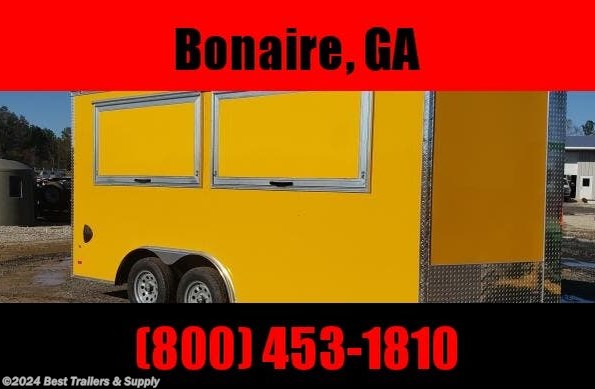 2022 Covered Wagon 8x16 Concession 2 window vending trailer available in Byron, GA