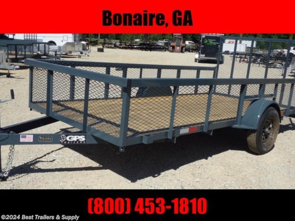 2022 GPS Trailers 76x14ut 24" Mesh Sides available in Byron, GA