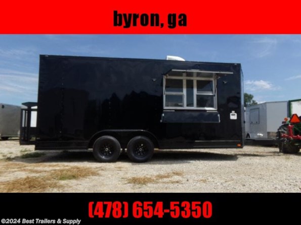 2022 Empire Cargo 8.5x18 Blackout Concession 3x6 Window w/ Sink Pkg available in Byron, GA