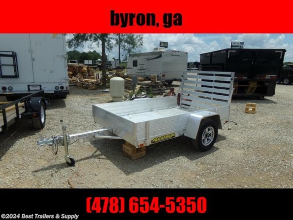 2023 Aluma 638 SR 5x8 aluminum trailer atv utv motor cycle available in Byron, GA