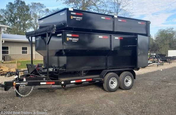 2022 Belmont roll off dump trailer pkg w cans dumpster hauloff available in Byron, GA