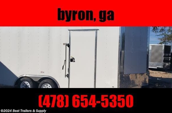 2022 Freedom Trailers 8x16 Ramp Door enclosed cargo carhauler 8.5x16 available in Byron, GA