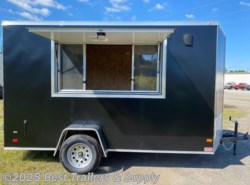 2021 Covered Wagon 6x12 7ft Interior Black concession trailer w Glass