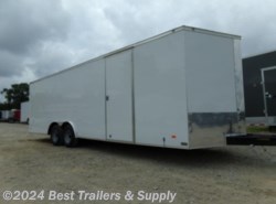 2022 Covered Wagon 8.5x24 10k white Enclosed Carhauler trailer w/ Ram