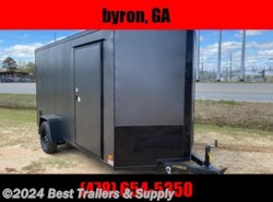 2023 Covered Wagon 6x12 Ramp door Gold Series Charcoal Blackout