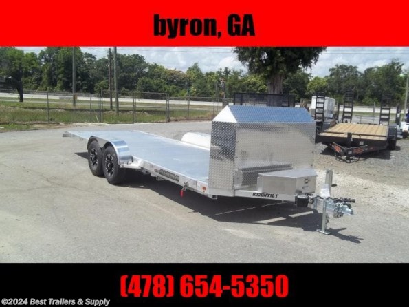 2024 Aluma 8220 h tilt 7x20 25th aluminum trailer car hauler w too available in Byron, GA