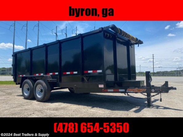 2022 Down 2 Earth 7x16 48 high side 14k dump trailer w equipment ram available in Byron, GA