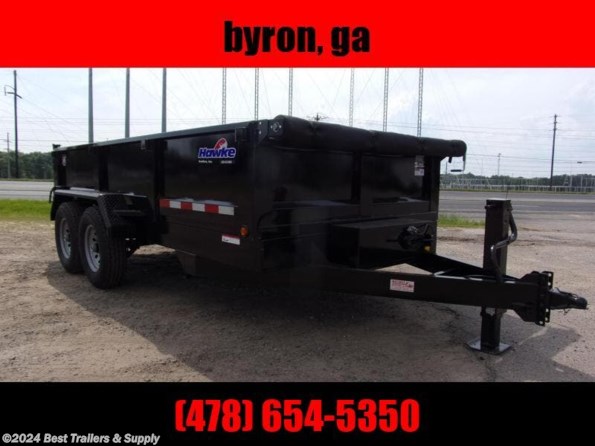 2022 Hawke 7x14 24 high side Low Pro 15k HD dump trailer w ra available in Byron, GA