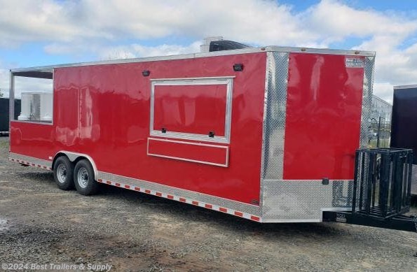 2022 Empire Cargo 8x 28 bbq porch concession vending trailer turn ke available in Byron, GA