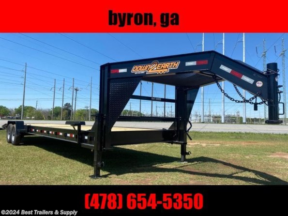 2022 Down 2 Earth 34ft 2 Car Hauler gooseneck trailer 7x34 available in Byron, GA
