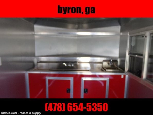 2022 Empire Cargo 8.5x16 RED Concession 3x6 Window w/ Sink Pkg available in Byron, GA