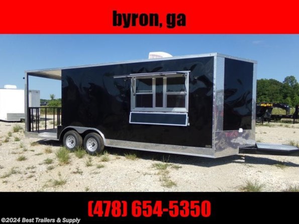 2022 Empire Cargo 8x22 Concession trailer 16 and 6 porch w sinks ins available in Byron, GA