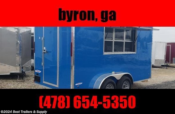 2022 Freedom Trailers 7X14 brite blue finsihed concession trailer w vend available in Byron, GA