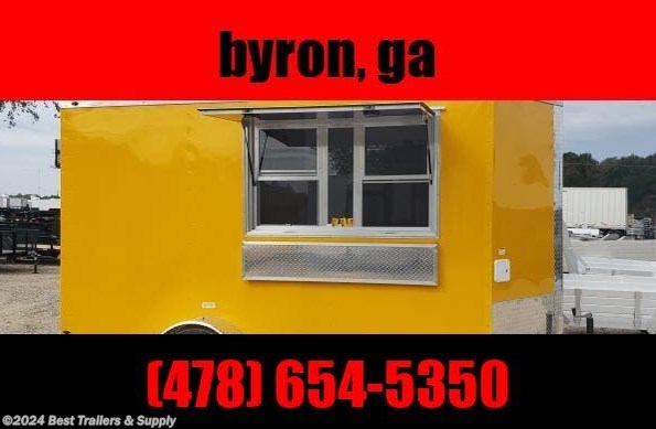 2022 Empire Cargo 6x12 turn key concession trailer w sinks Finished available in Byron, GA