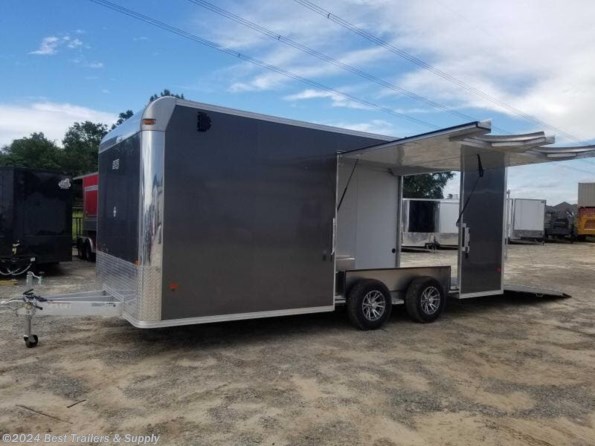2022 Mission Trailers 8.5X20 Aluminum Enclosed Charcoal aluminum trailer available in Byron, GA