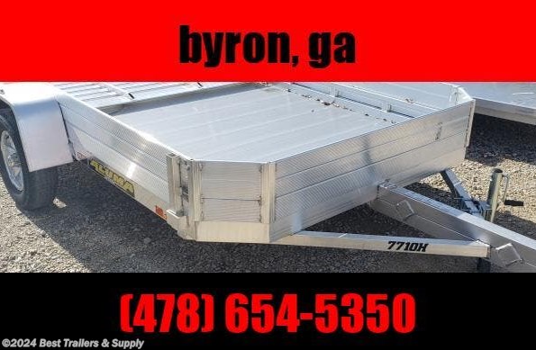 2023 Aluma 7710 h SR aluminum trailer atv utv motor cycle available in Byron, GA