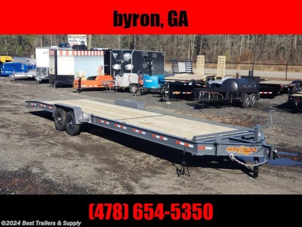 2024 Down 2 Earth 82x34 2 Car Hauler trailer wood floor equipment available in Byron, GA