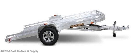2025 Aluma 7712H Tilt single axle trailer mag wheels available in Byron, GA