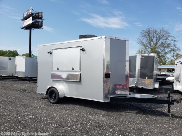 2024 Empire Cargo 6x12 tall interior concession trailer w sinks Fini available in Byron, GA