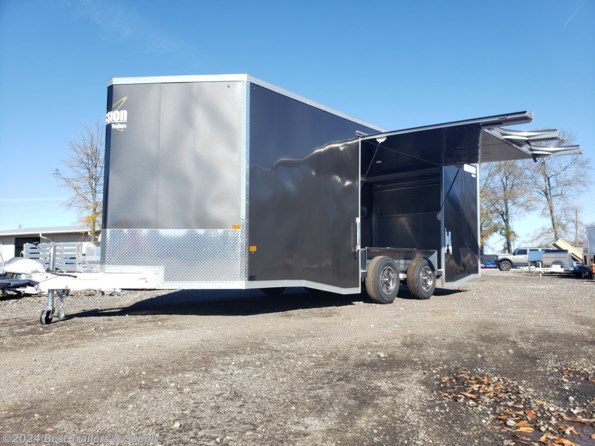 2024 Mission Trailers 8.5X20 Aluminum Enclosed Charcoal aluminum trailer available in Byron, GA