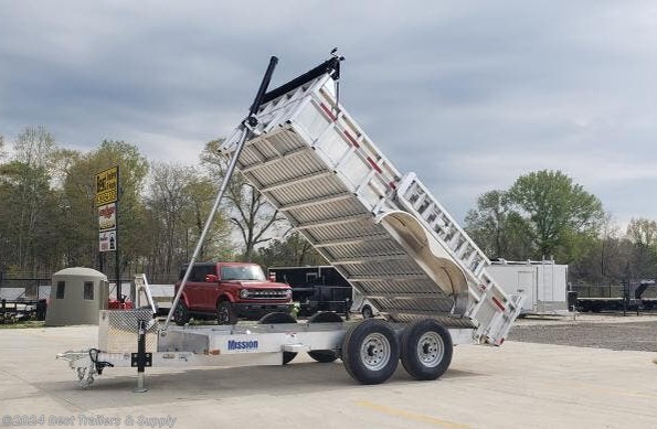 2024 E-Z Hauler 7 x 14 aluminum dump trailer w telescopic lift available in Byron, GA