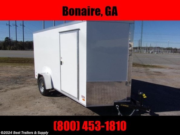 2024 Covered Wagon 6x12 Ramp door Gold Series White available in Byron, GA