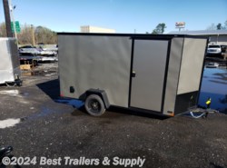 2024 Covered Wagon 6x12 enclosed TRAILER pewter BLACKOUT