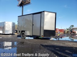 2024 Covered Wagon 6x12 enclosed TRAILER pewter BLACKOUT