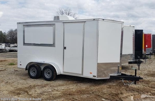 2024 Covered Wagon 7X14 finsihed turn key snow cone concession traile available in Byron, GA