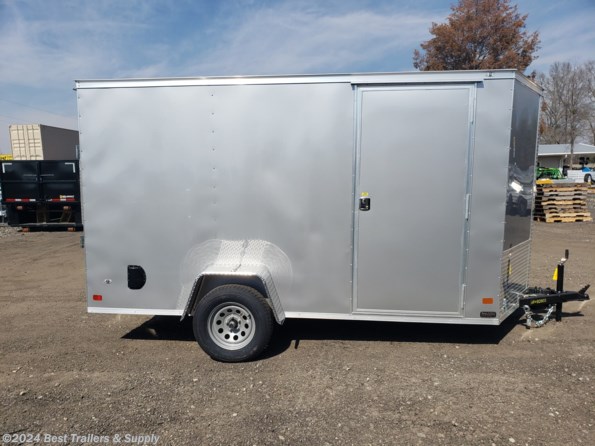 2024 Covered Wagon 6x12 Ramp door Gold Series White available in Byron, GA
