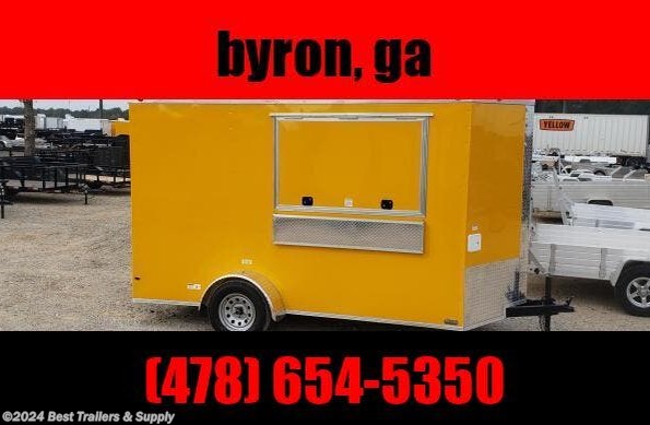 2024 Empire Cargo 6x12 turn key concession trailer w sinks Finished available in Byron, GA
