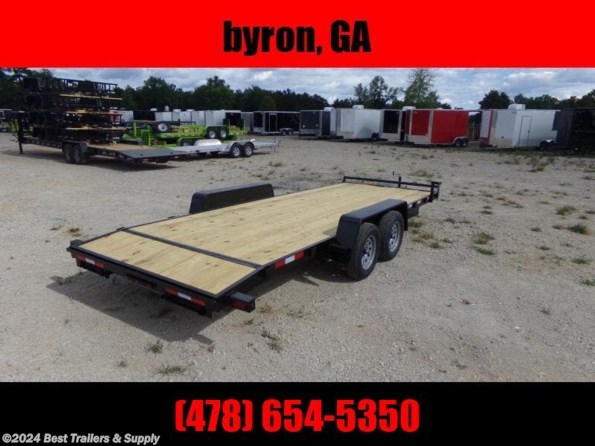 2024 Down 2 Earth 82x20 7k carhauler trailer wood deck 7x20 available in Byron, GA