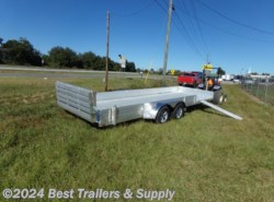 2025 Aluma 8118 BT SR 18ft side load aluminum trailer atv utv