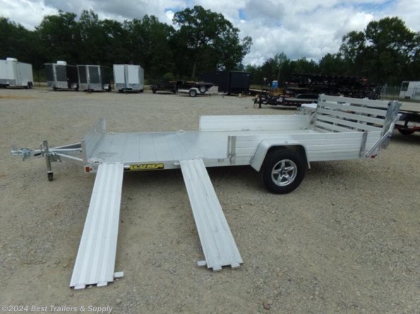 2024 Aluma 8114 BT SR side load aluminum trailer atv utv motor cyc available in Byron, GA
