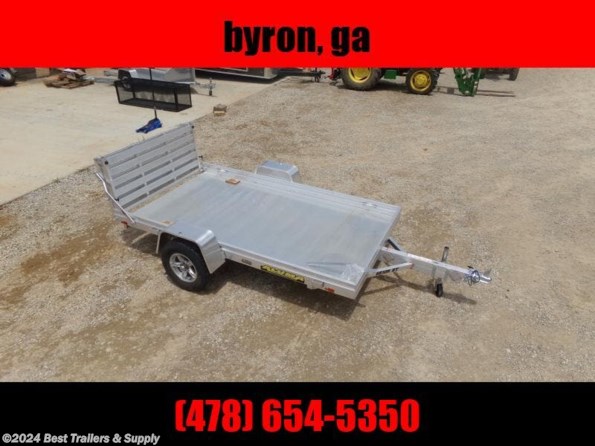 2024 Aluma 6810 H BT single axle trailer mag wheels with a gate available in Byron, GA