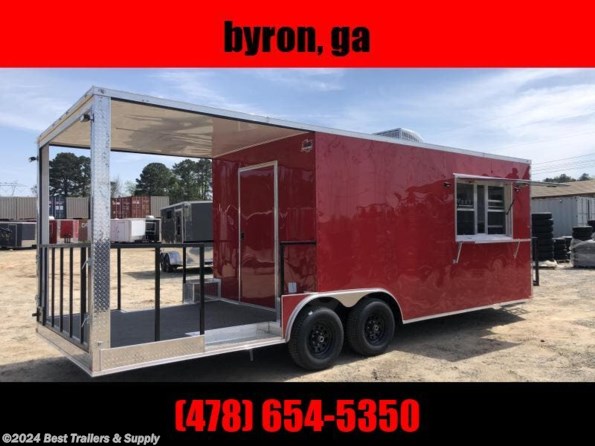 2024 Empire Cargo 8.5x24 Concession 16' box 8' Porch trailer available in Byron, GA