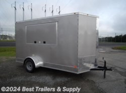 2024 Empire Cargo 6x12 Pewter enclosed vending trailer w Concession