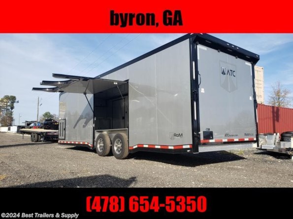 2024 ATC race ready enclosed carhauler trailer all aluminum available in Byron, GA
