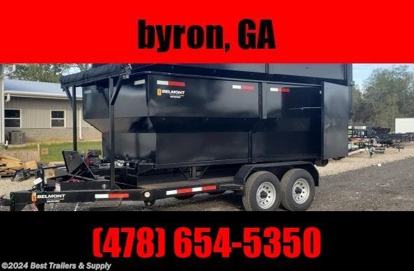 2024 Belmont roll off dump trailer pkg w cans dumpster hauloff available in Byron, GA