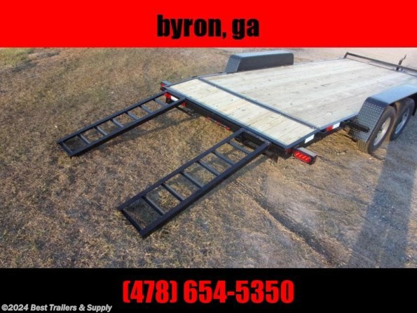 2024 Down 2 Earth 82x18 7k Car Hauler trailer wood deck available in Byron, GA